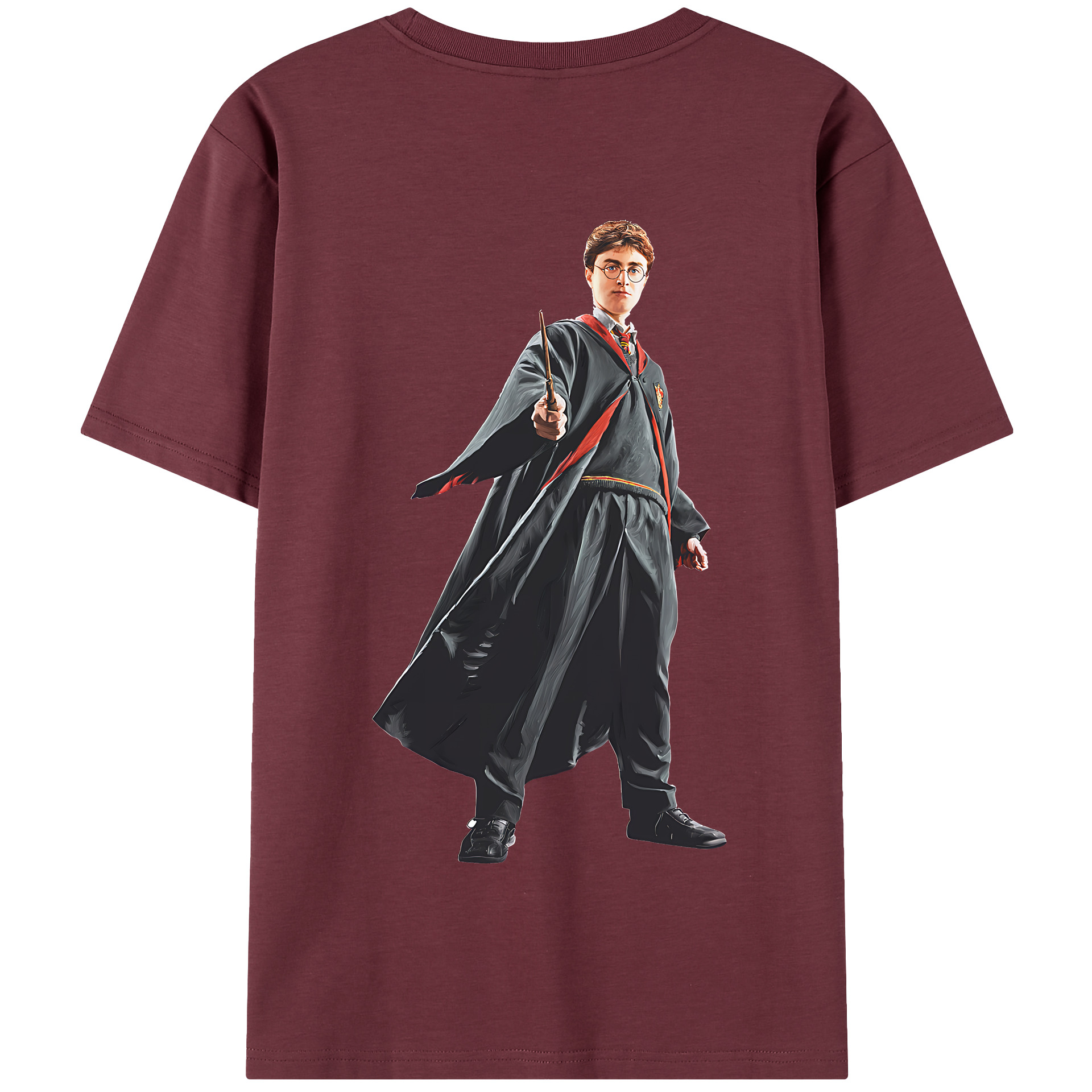 （画像用） Harry Potter ハリー・ポッターシリーズ 綿100％半袖Tシャツ（背面プリント）